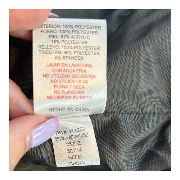 Apple Bottoms Men’s Fur Trim Double Layer Puffer Coat Size 1X Tall Streetwear - Picture 15 of 16